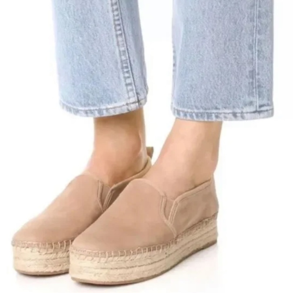 Sam EDELMAN Tan Espadrille Slip-On Shoes